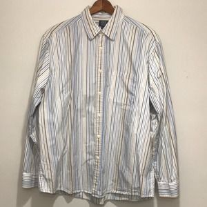 Joseph Abboud JOE Mens 100% Cotton Striped Dress Shirt Size XXL